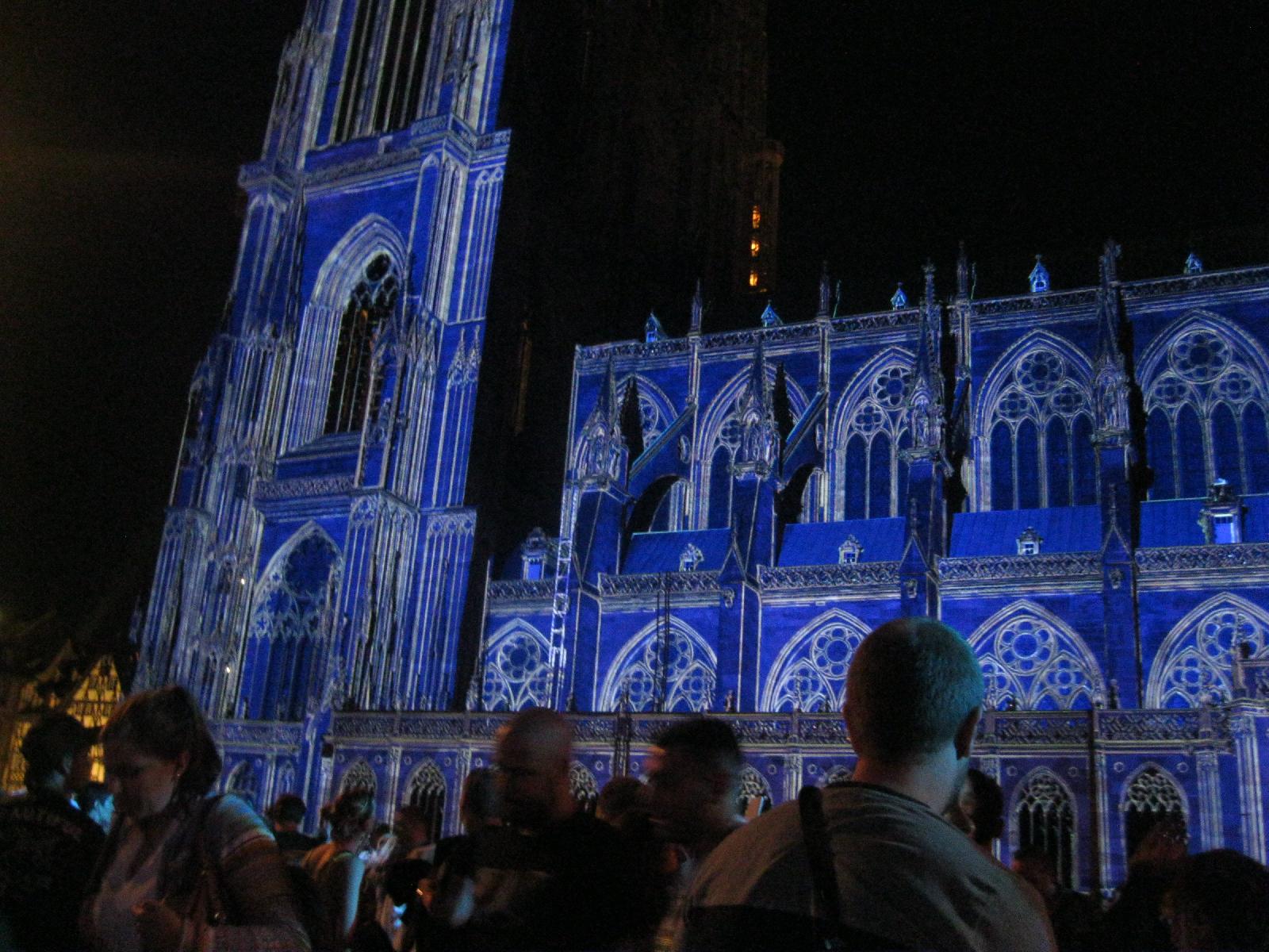 Cathedral in one of its many renditions during the light show