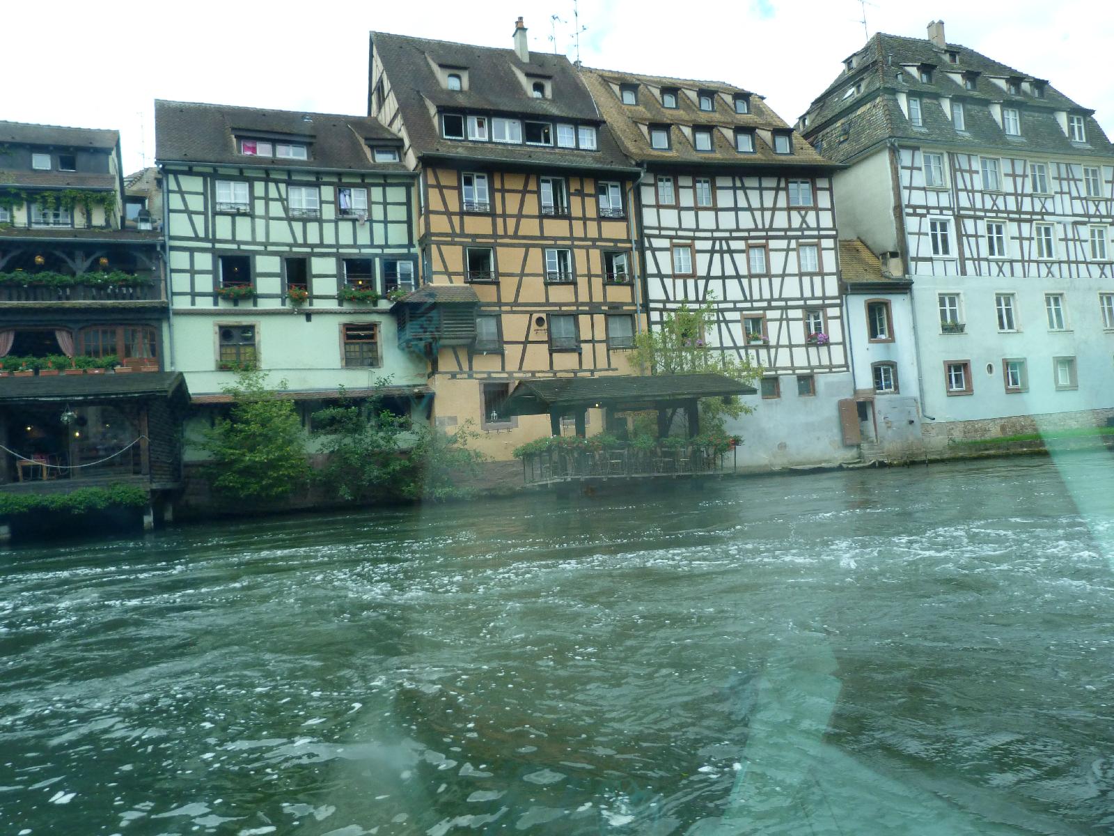 Buildings along the river