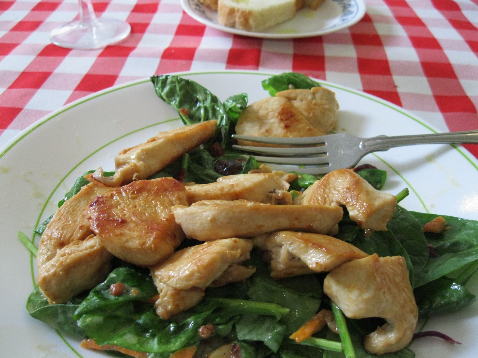 Spinach and Chicken Salad