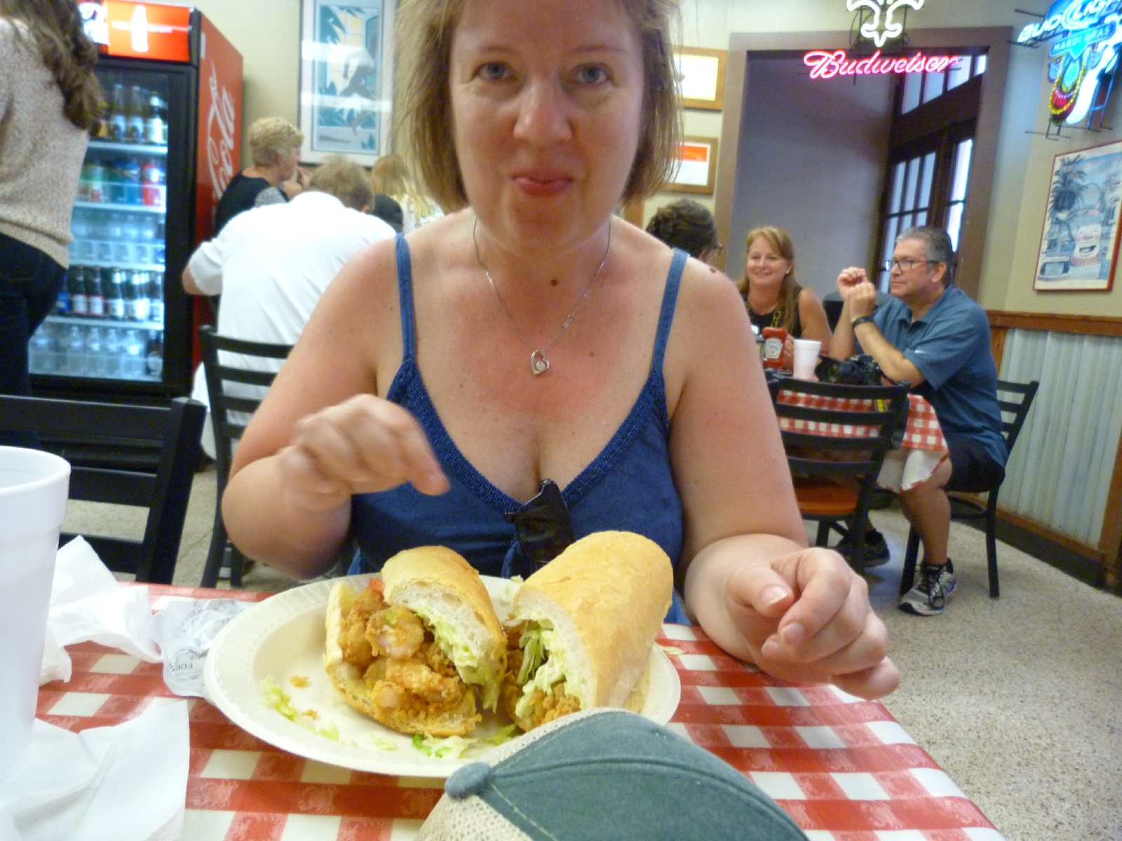 Po Boy lunch- shrimp and crawfish