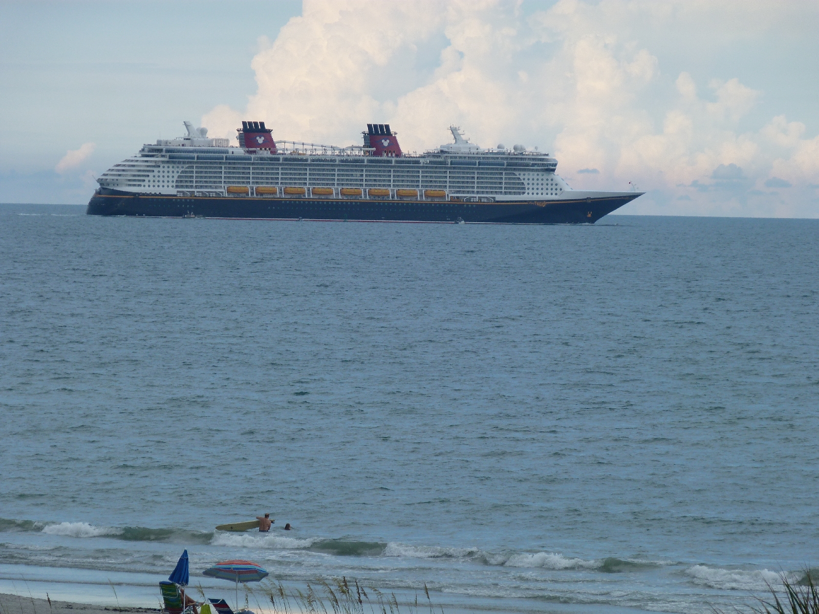 Cruise Ships leave from Port Canaveral in a parade