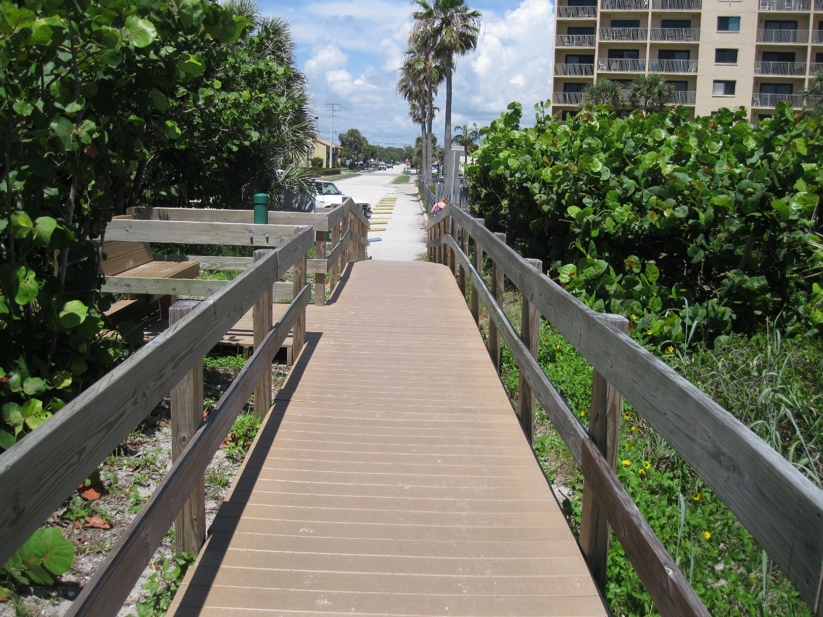 Walkway to our room