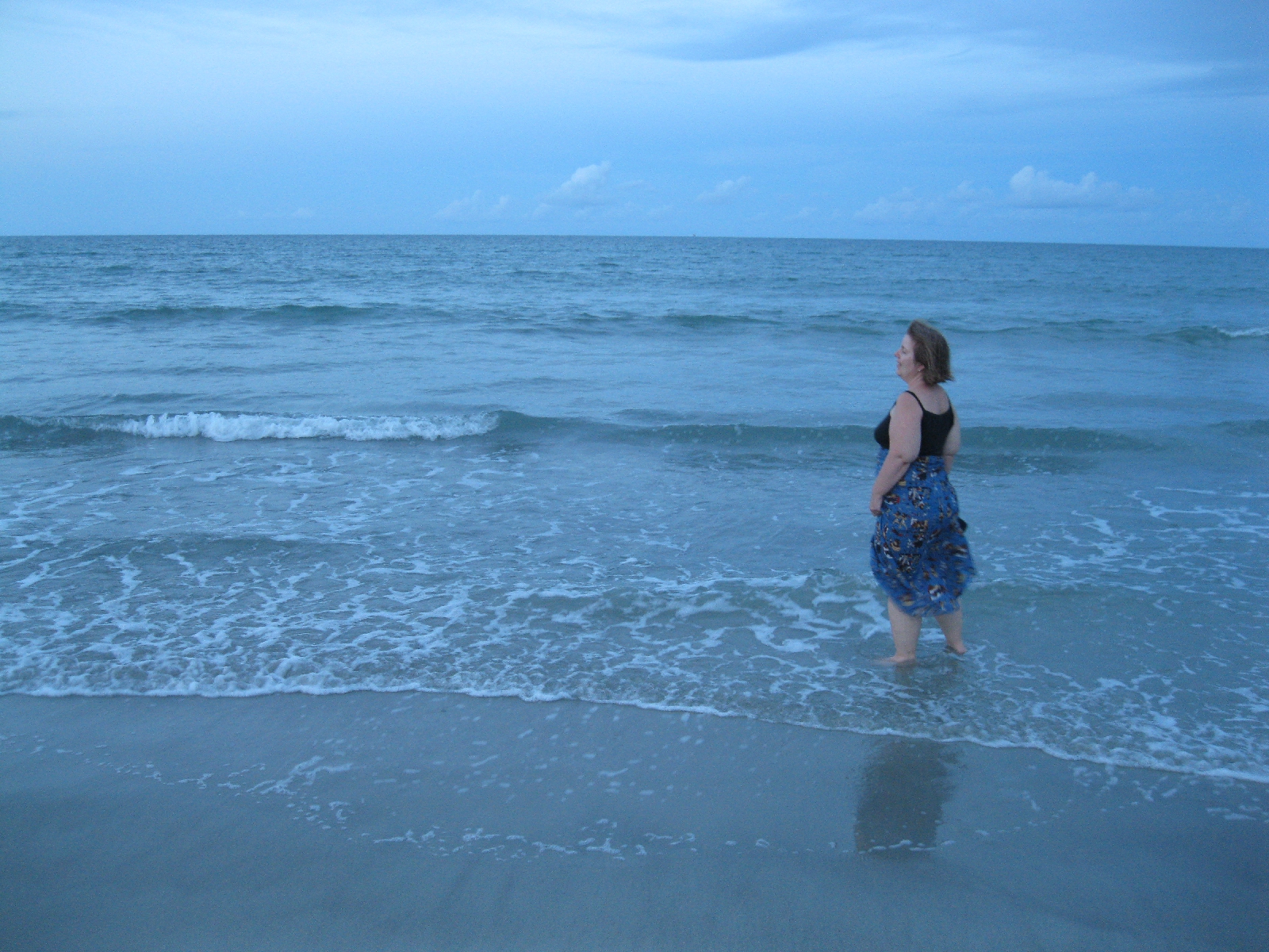 Evening wading