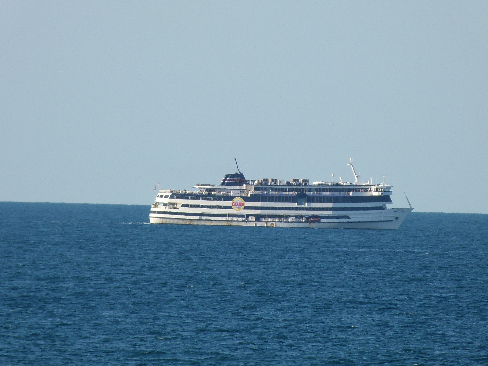 Casino ship heading out