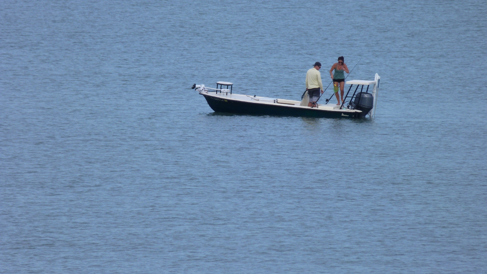 Fishermen out 50 yards from shore