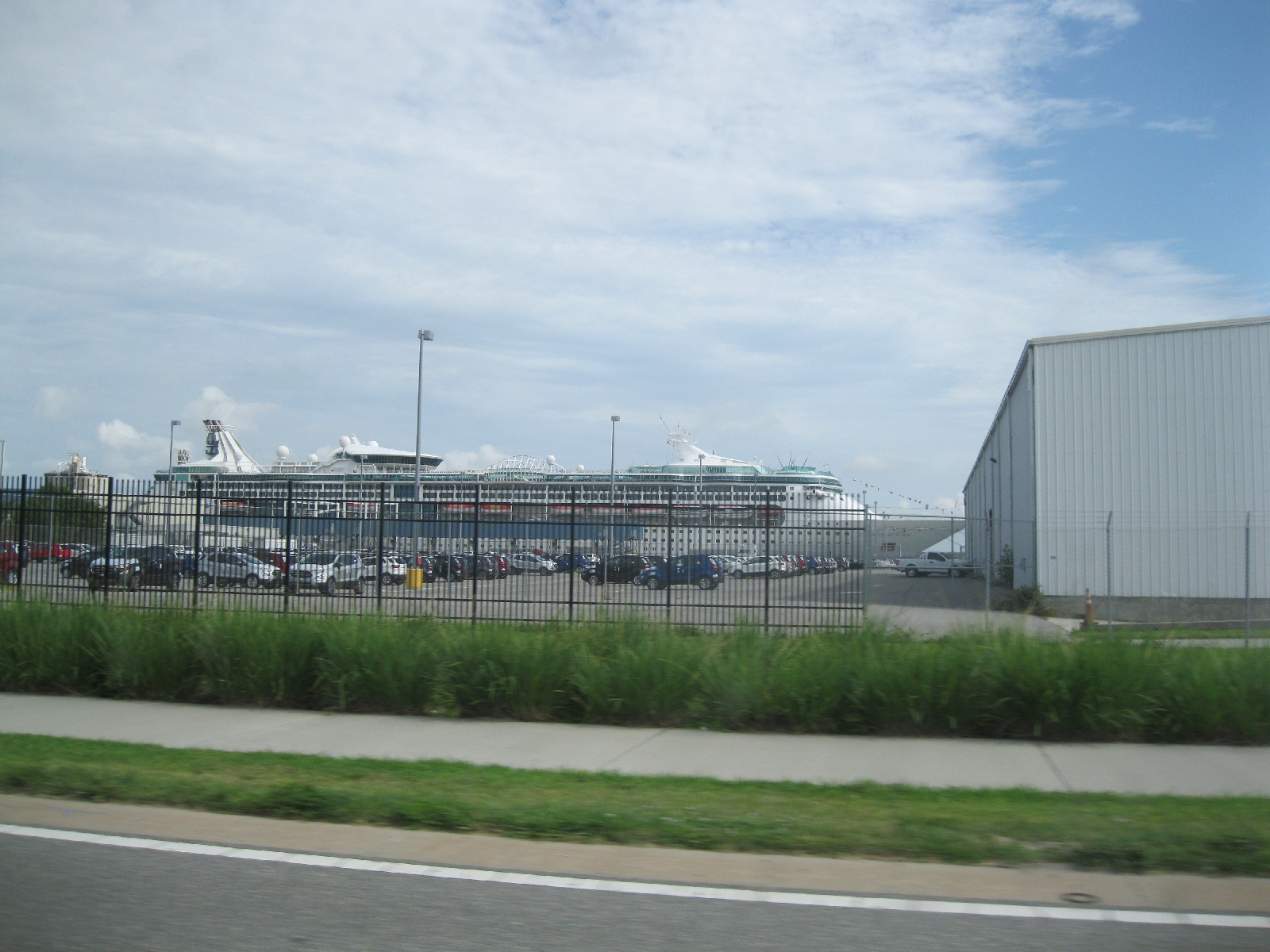 Cruise ship in port