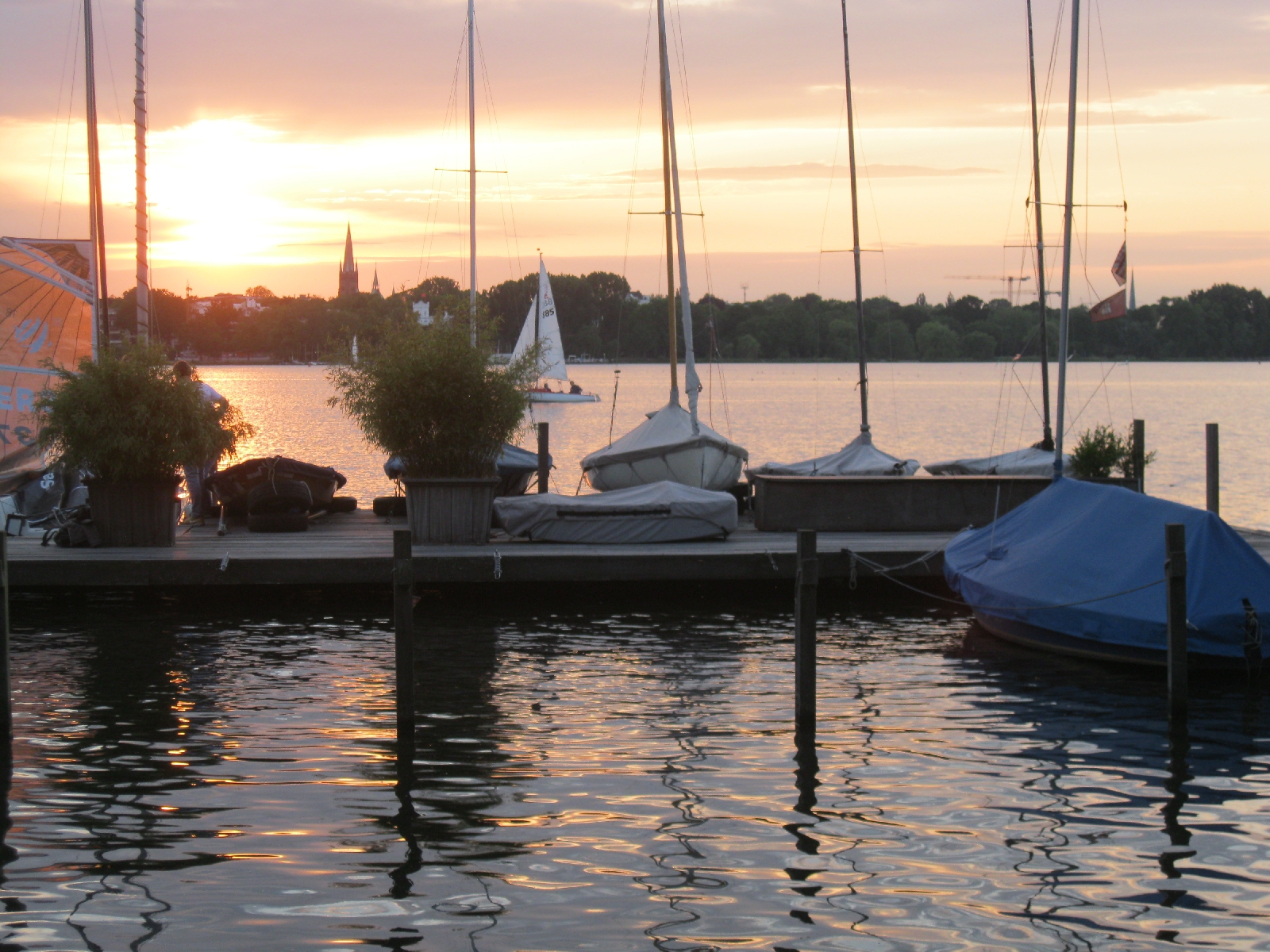 Dock on a nearby lake