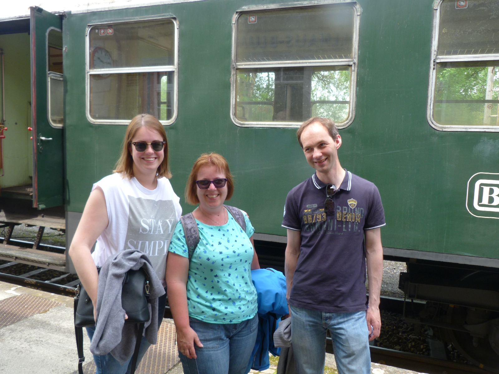 Train Trippers: Steffi, Chris, and Patrick