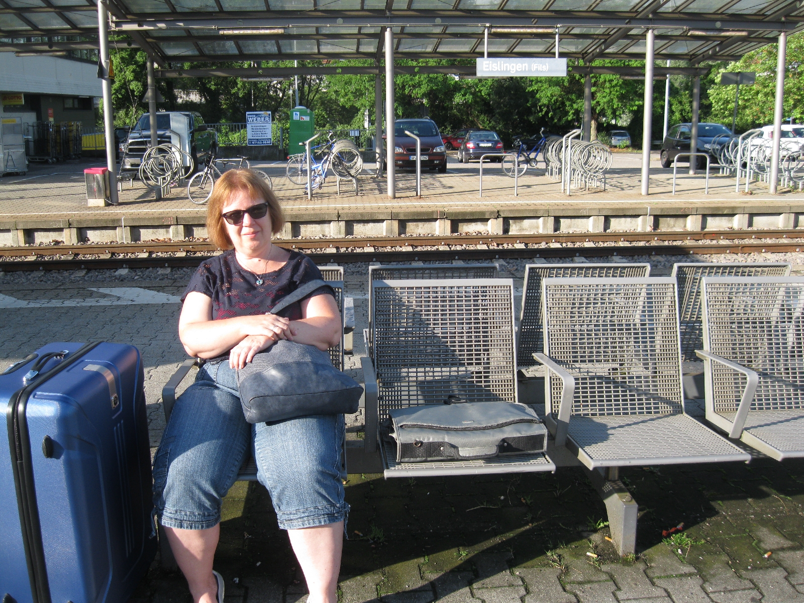 Waiting for the Train in Eislingen